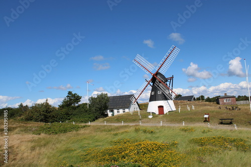 The old windmill on Mando island in Southern Denmark