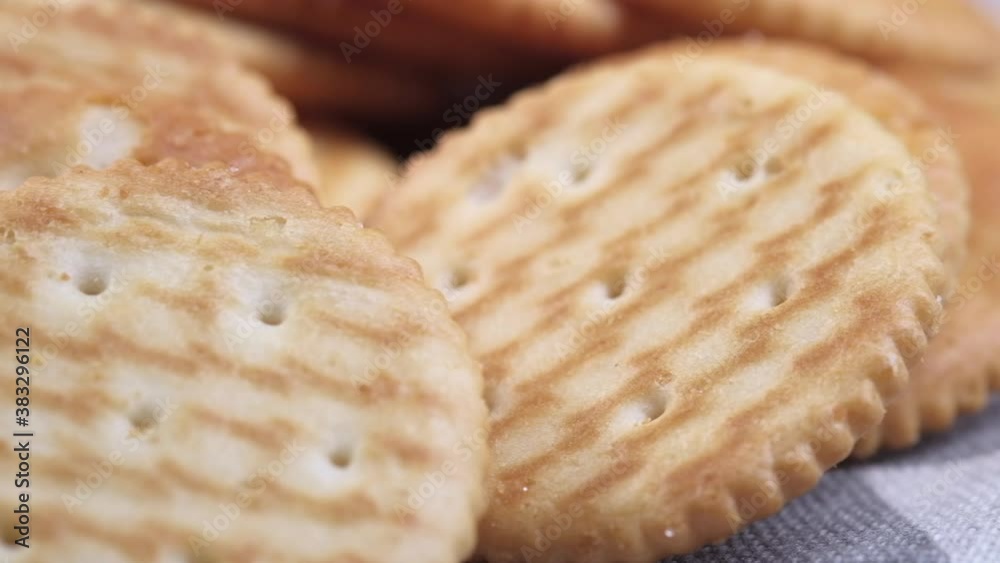 homemade biscuits on table, close up 