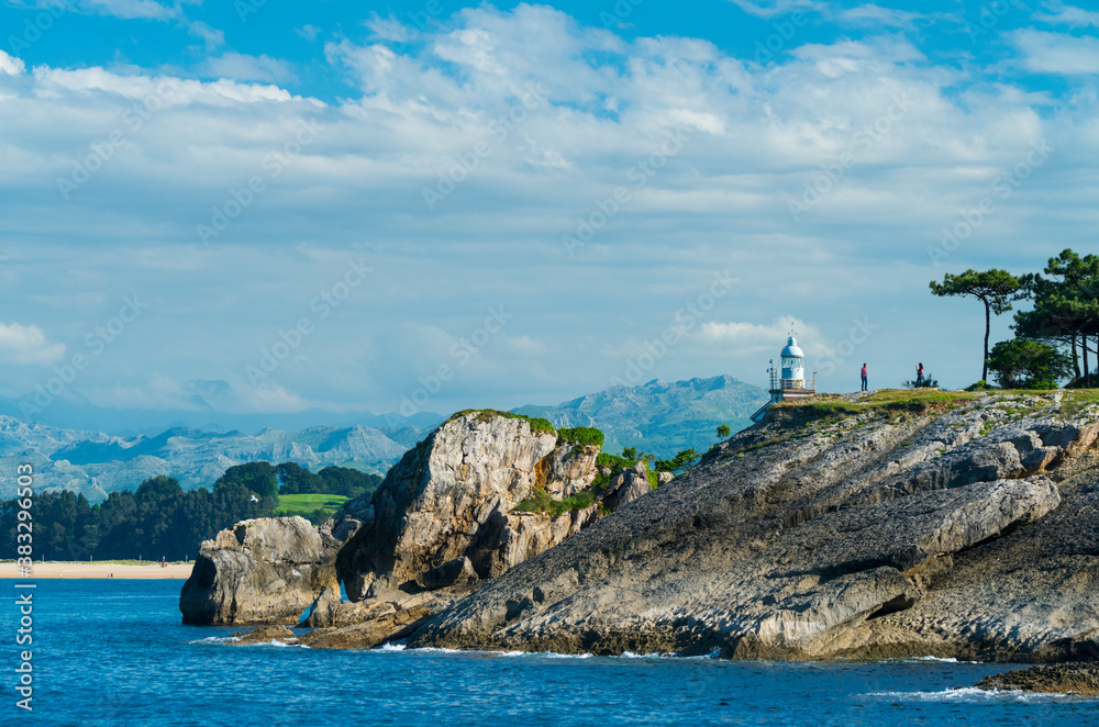 Mouro Island, Santander Bay, Santander, Cantabria, Spain, Europe Mouro Island, Santander Bay, Santander, Cantabria, Spain, Europe