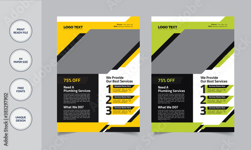 Home repair flyer Design Template, vector template in A4 size.
Template details:
Easy Customization and Editable
3 Color Version
Full Vector Eps  file
Size: A4 (210X297)
300 DPI resolutions