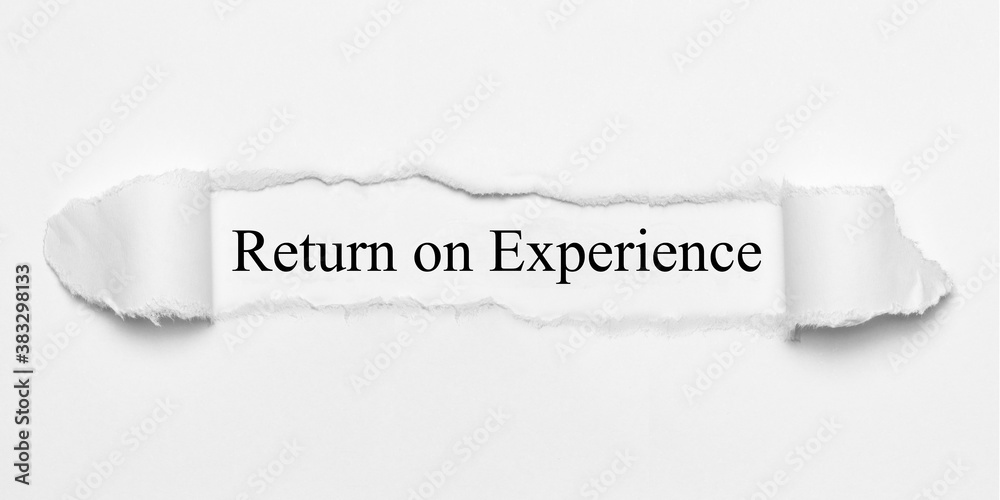 Obraz premium Return on Experience