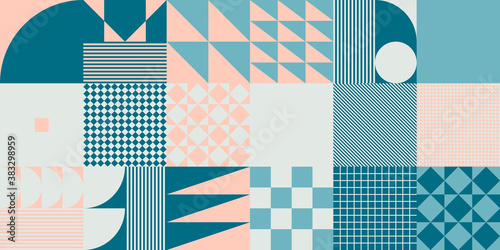 Abstract Geometric Vector Shapes Pattern Design Elements