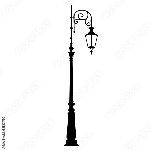 Illustration of a street lamp / Isolated