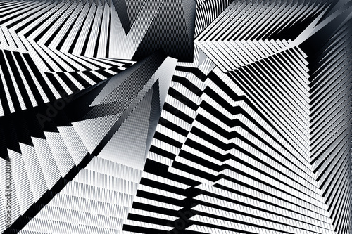Abstract halftone lines background, geometric dynamic pattern, vector modern design texture.