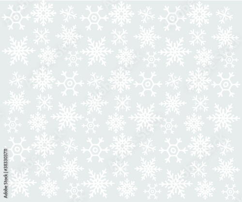 Christmas pattern with snowflakes. Design for greeting card. Vector illustration  Merry Xmas header or banner  wallpaper or backdrop decor