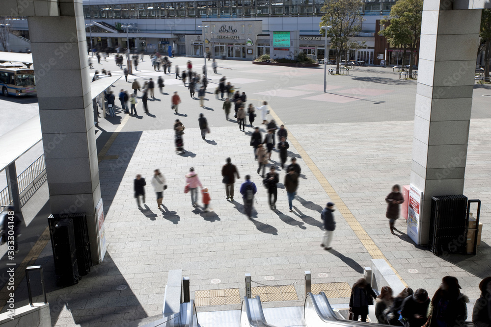 Obraz premium 桜木町駅前