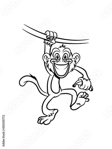 affe Liane banane 