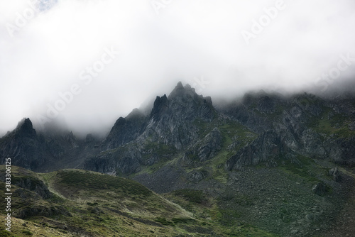 landscape with fog