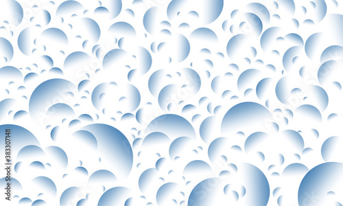 blue bubbles pattern background with gradient effect.