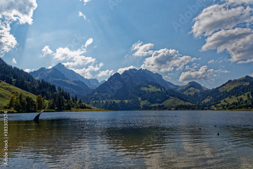 Fototapeta Naklejka Na Ścianę i Meble -  lac noir en Suisse