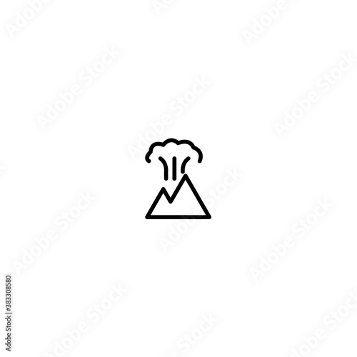 Mountain explotion icon