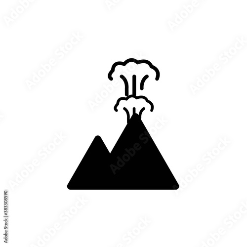 Mountain explotion icon