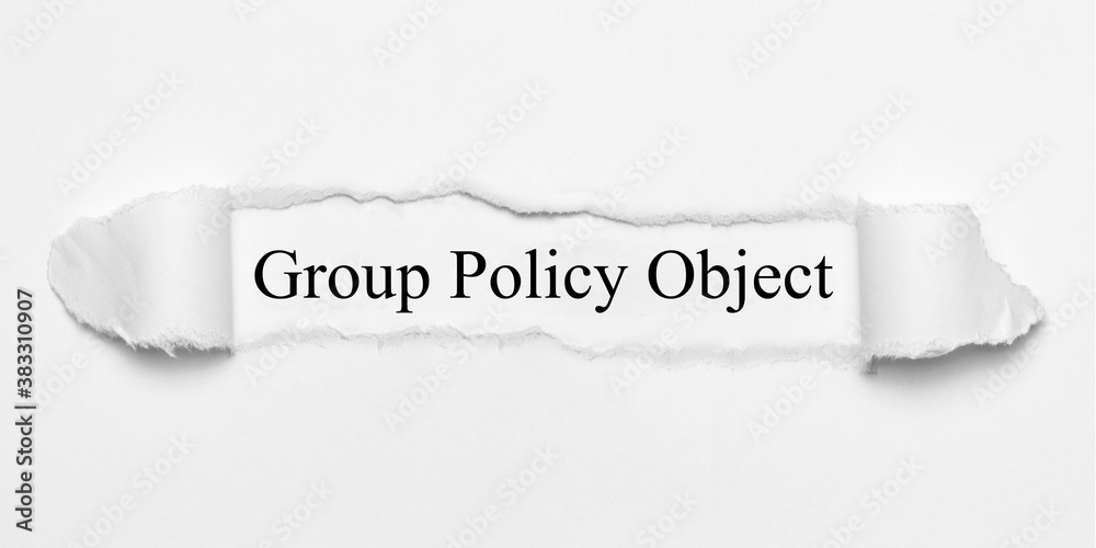 Obraz premium Group Policy Object