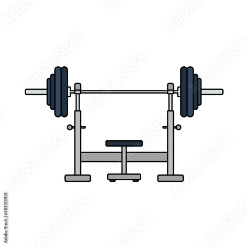 Icon Of Bench With Barbell