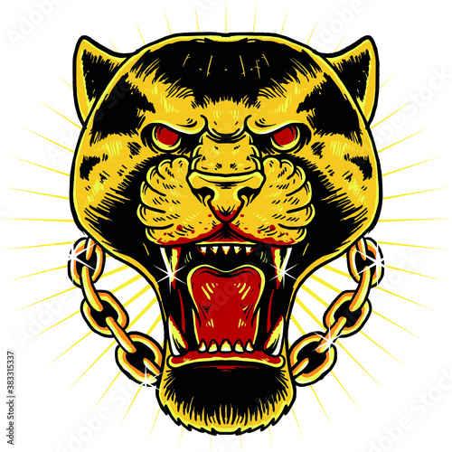 tiger head vector