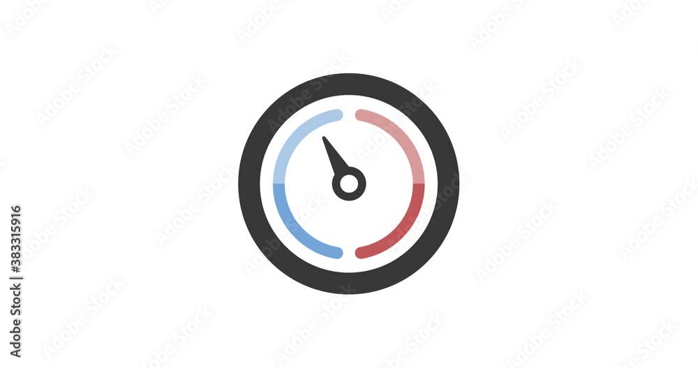 Barometer icon animation. Pressure indicator. Weather video Barometer icon animation. Pressure indicator. Weather video