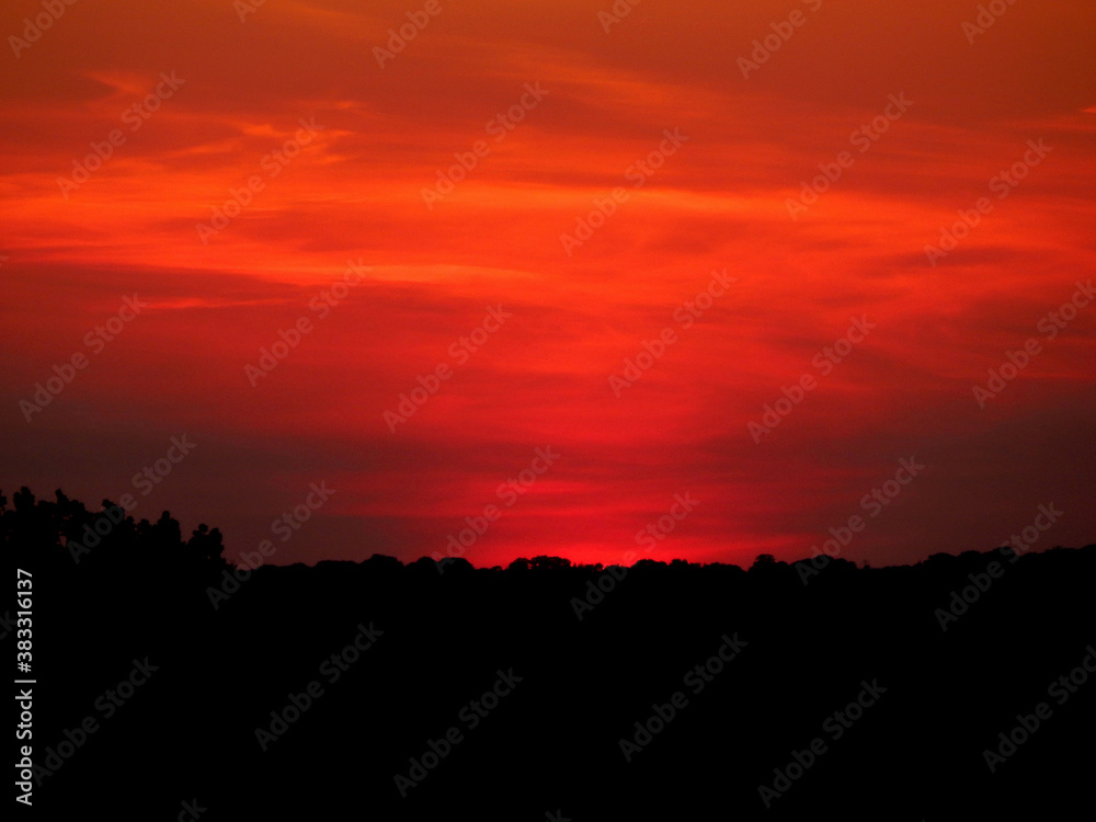 sunset  Leamington Spa
