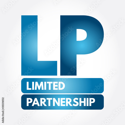 LP - Limited Partnership acronym, business concept background