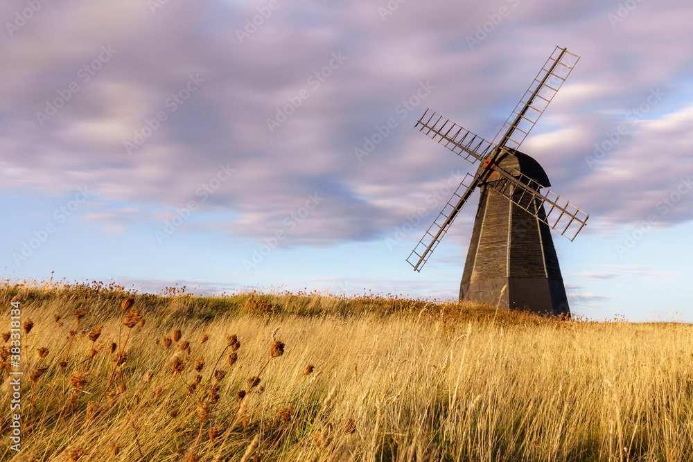 Windmill Print: Fine Art Photo Print - Cloudy Day at Rottingdean Windmill, East Sussex, UK