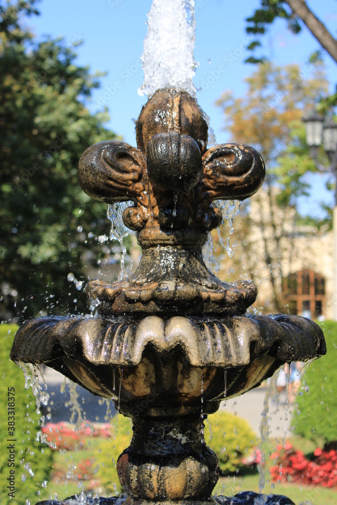 Fountain in the resort park of Kislovodsk Fountain in the resort park of Kislovodsk