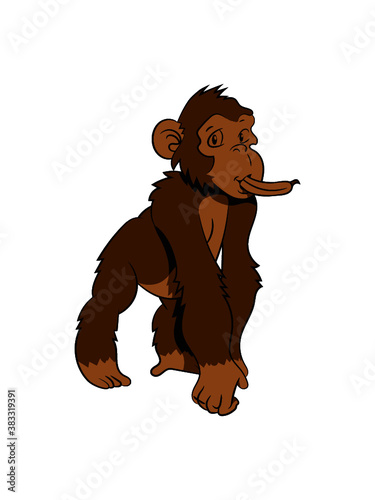 affe hat banane 