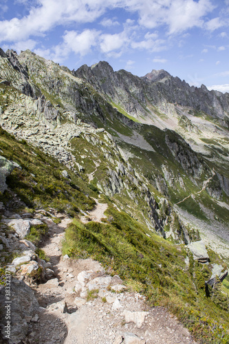 narrow path in the mountains