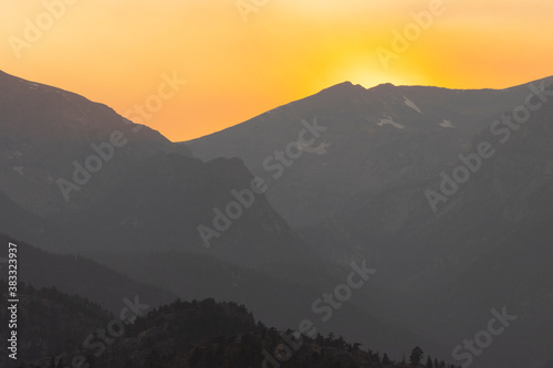 Sunset on Longs Peak Colorado