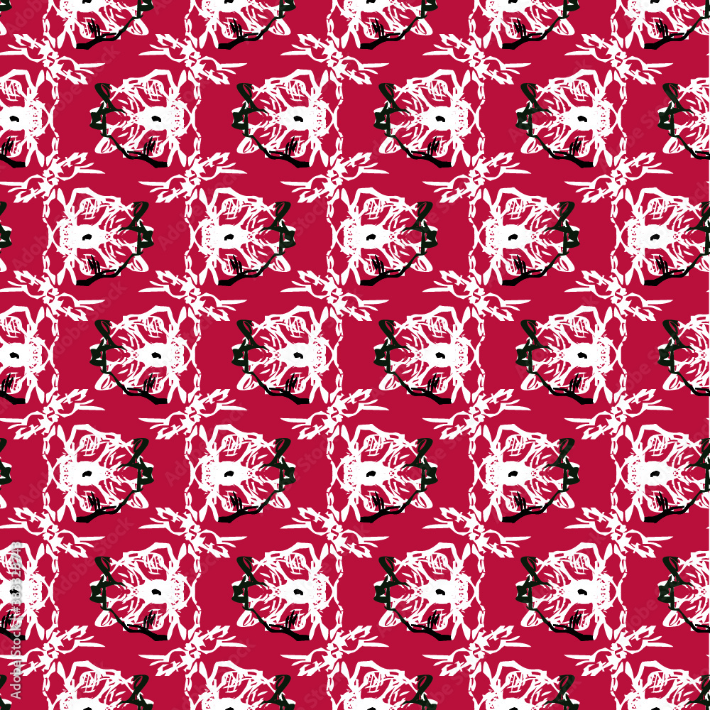 Fototapeta premium seamless pattern with flowers