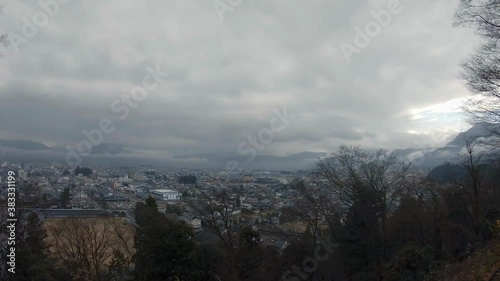 View of Ōno, Fukui from Kameyama Hill photo