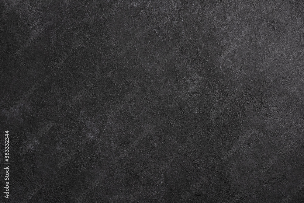 Plakat Black concrete background texture. Black slate