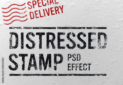 Distressed Stamp Effect