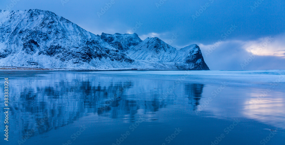 Unstad, Lofoten Archipelago, Nordland county, Norway, Arctic Circle, Europe