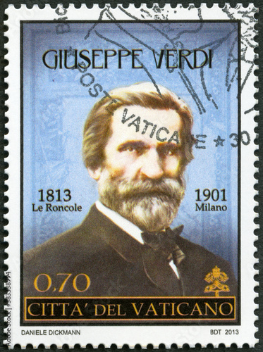 VATICAN - 2013: shows Giuseppe Verdi (1813-1901), Italian composer, The 200th Anniversary of the Birth, 2013 photo