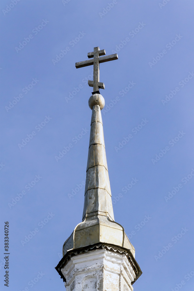 the spire of the bell tower