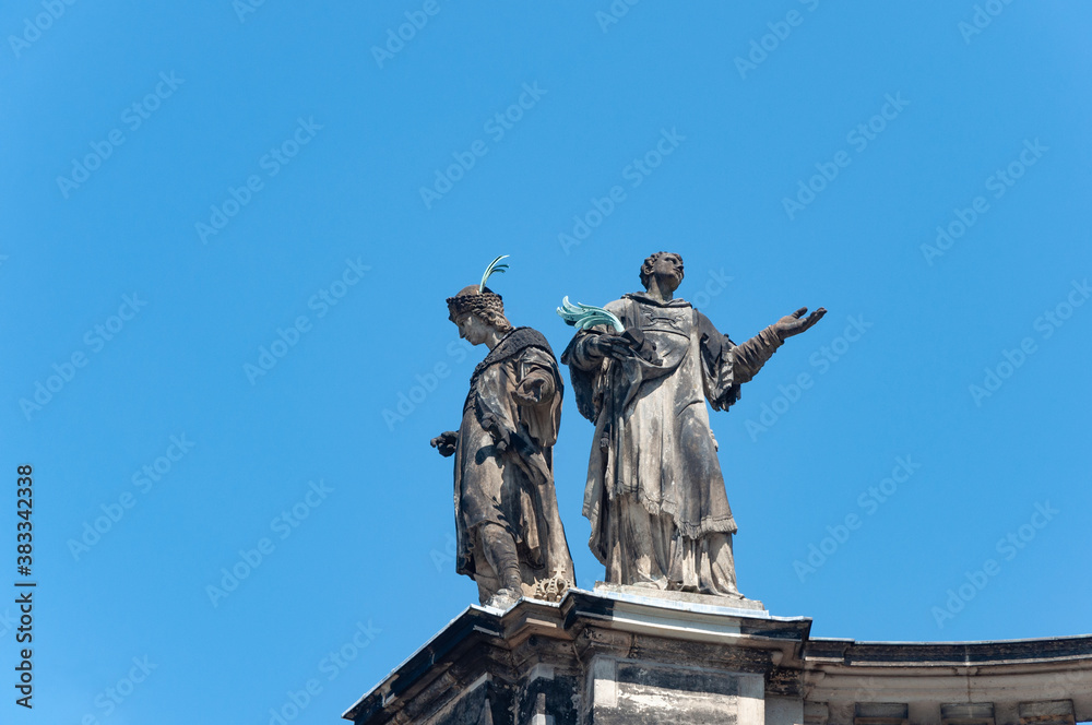Statues on Dresden Cathedral