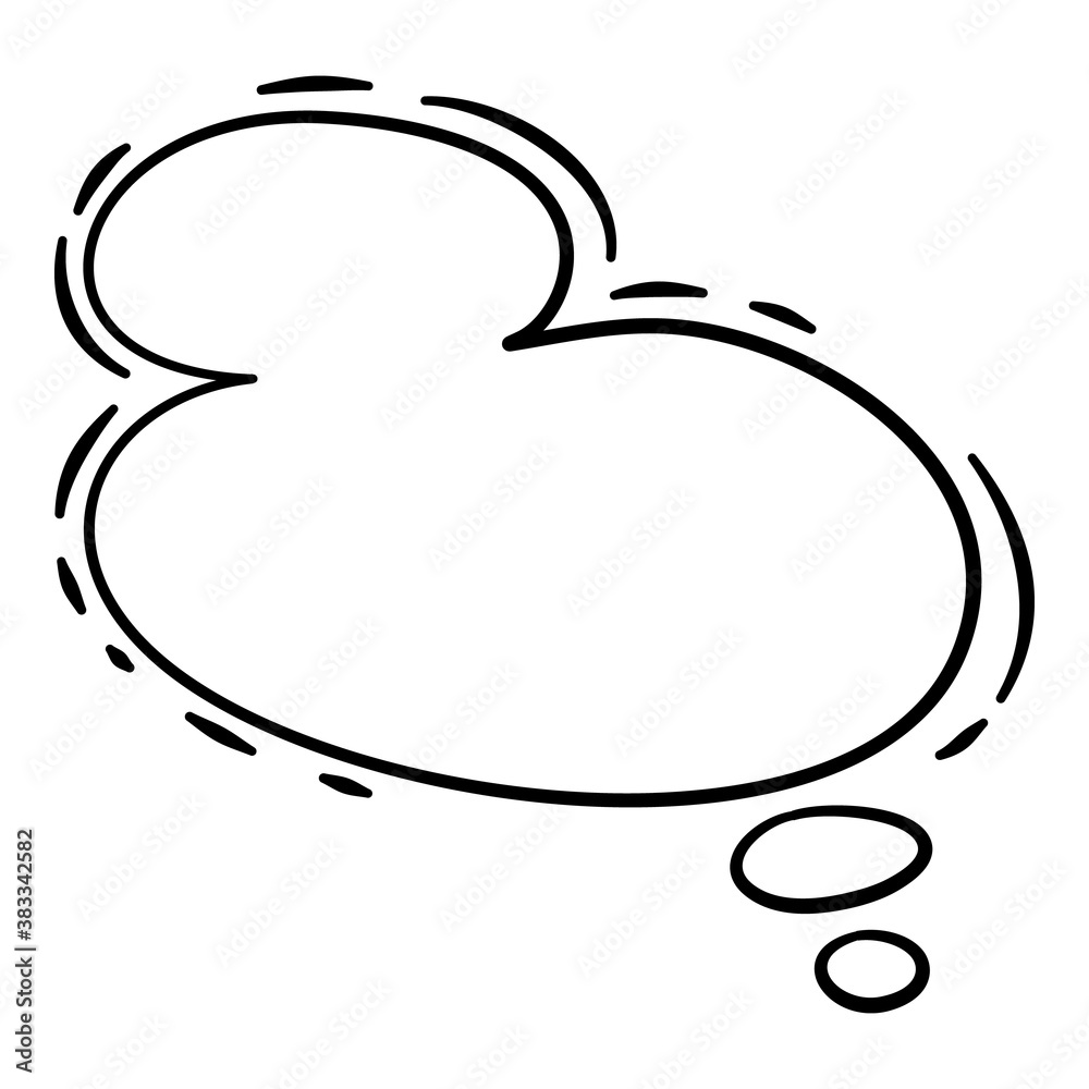 Comic speech bubble pop art icon. Hand drawn and outline illustration of comic speech bubble pop art vector icon for web design Comic speech bubble pop art icon. Hand drawn and outline illustration of comic speech bubble pop art vector icon for web design