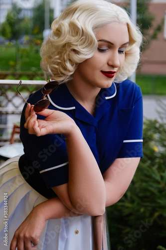 retro style woman