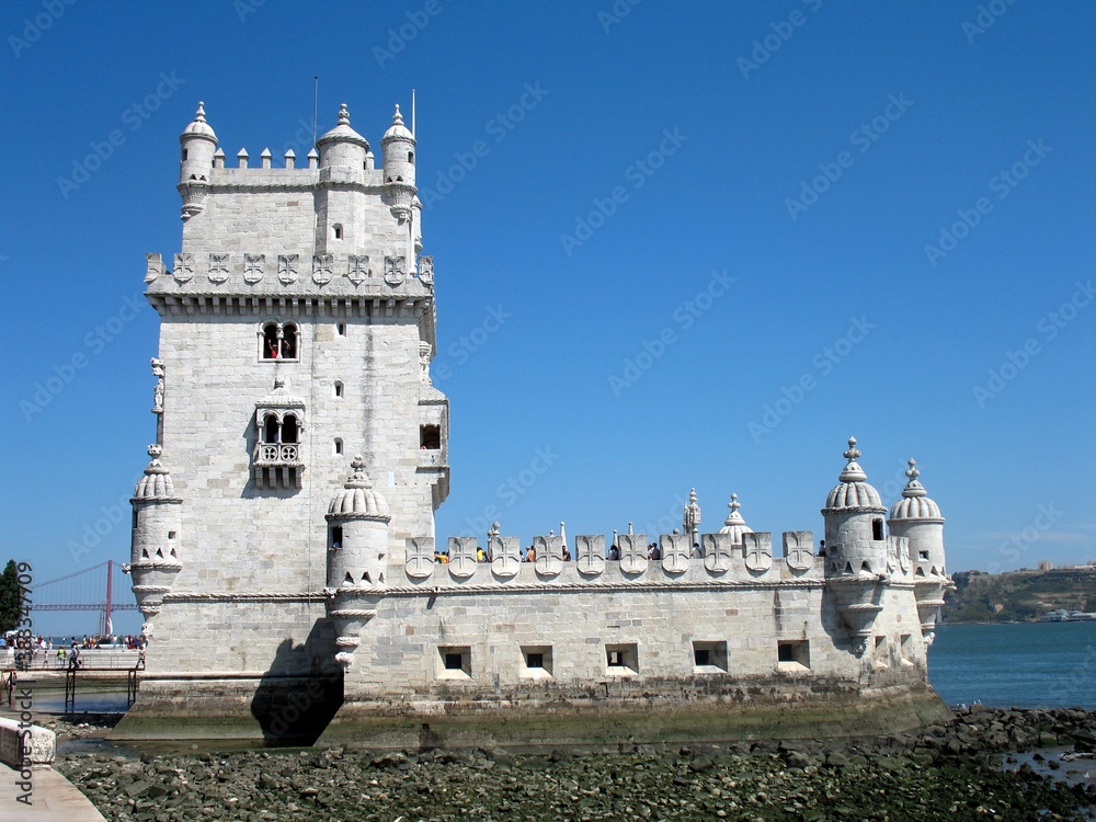 Lisbon, the Belém tower and the Tagus river