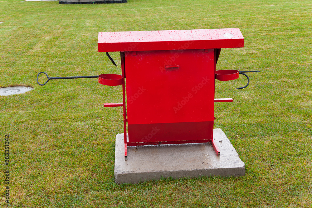 mailbox on the grass mailbox on the grass