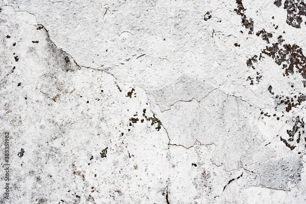Obraz premium Texture of a concrete wall with cracks and scratches which can be used as a background