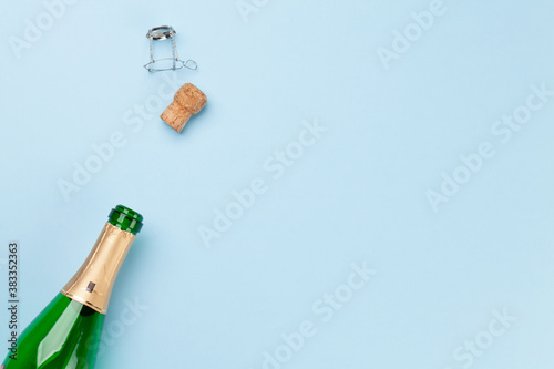 Champagne bottle and cork