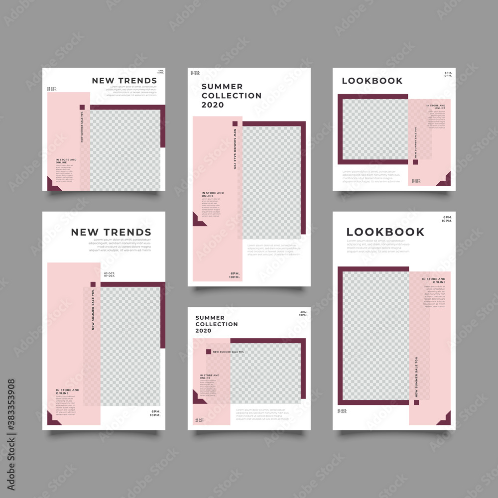 Trendy editable template for social network stories and posts, vector illustration. Design backgrounds for social media Trendy editable template for social network stories and posts, vector illustration. Design backgrounds for social media