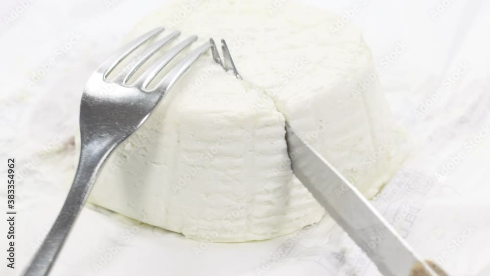 small ricotta dairy of white buffalo and round small ricotta dairy of white buffalo and round