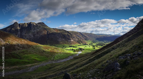 Langdale Valley from Crinkle Crags photo