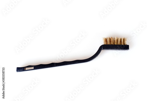 Black brush for cleaning and brushing isolated on a white background