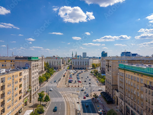 Obraz na płótnie Warszawa w salonie