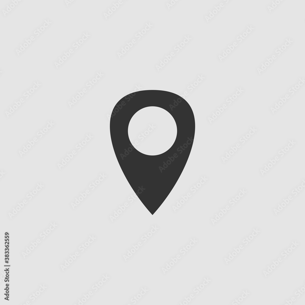 Marker icon flat Marker icon flat