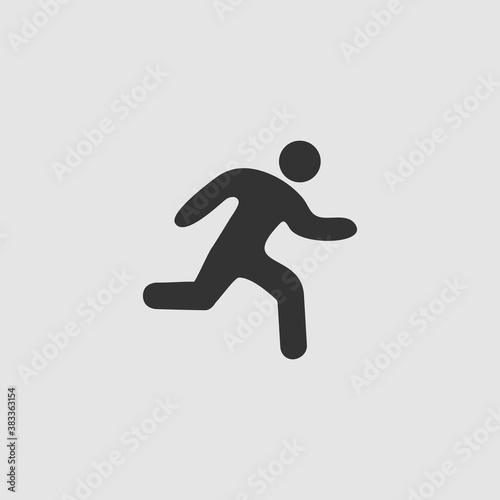 Run icon flat