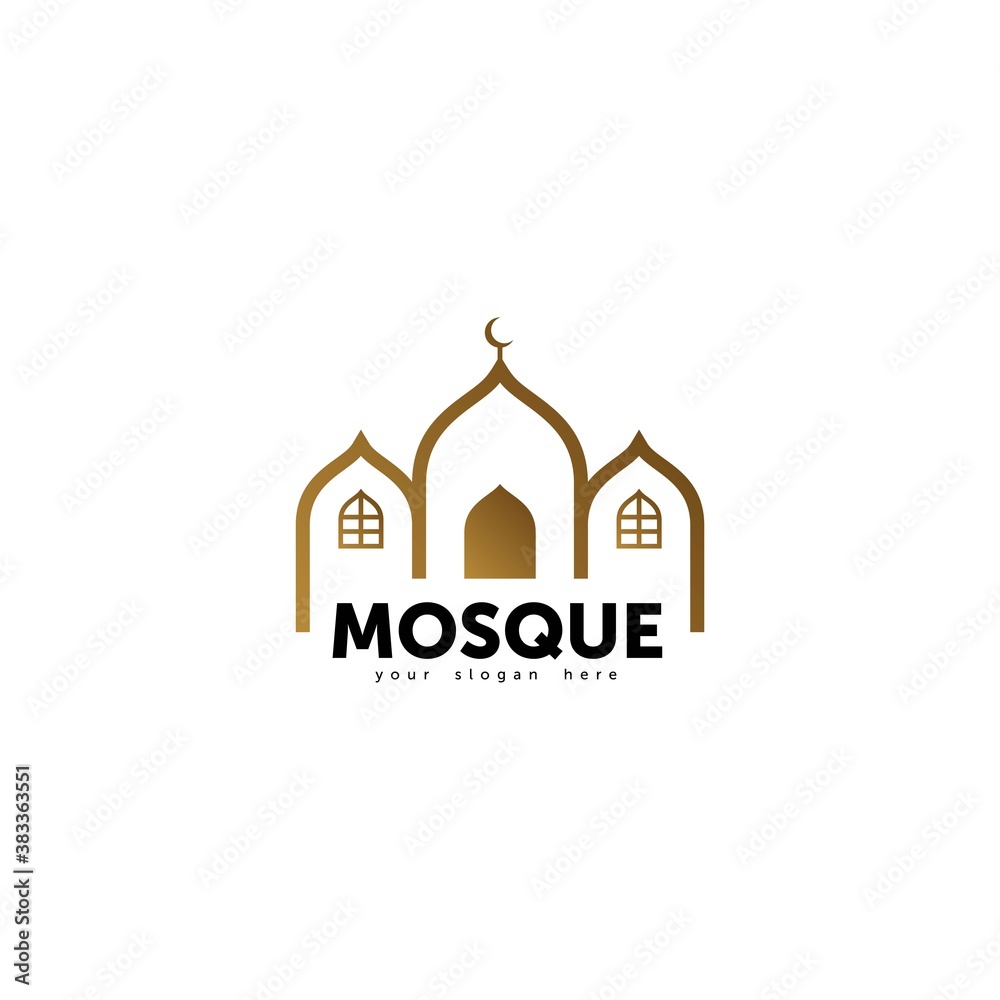 Obraz premium Set of Muslim Learn logo designs concept, Muslim Education logo template vector