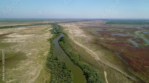 delta Axios River, in northern Greece photo